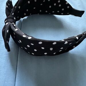 Chic Black Polka Dot Headband